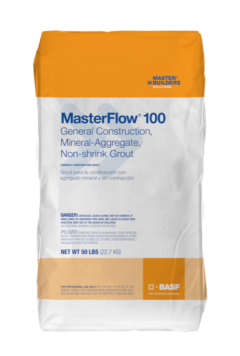 MasterFlow® 100 Grout - Form Tech Concrete Supply Catalog