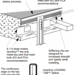 BoMetals 10 in. Keyed Metal Concrete Joint Former QK55 - The Home Depot